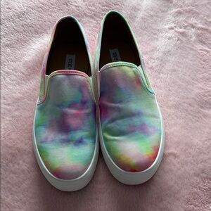 Steve Madden Multicolor Tie-Dye Slip-On Shoes